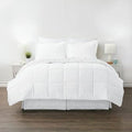 Queen Size Microfiber 6-Piece Reversible Bed In A Bag Comforter Set in